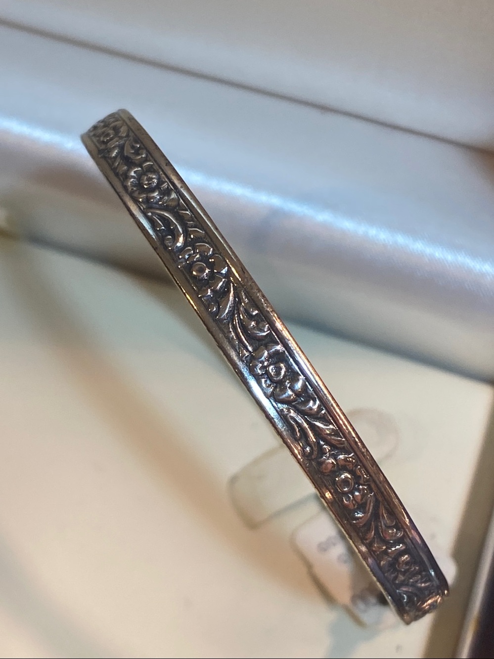 Vintage Danecraft Sterling Silver Floral Bangle | NEW w/ Tag | Primavera | 925